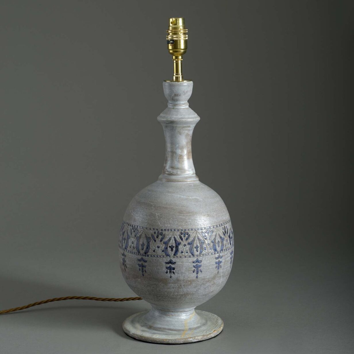 Moorish pottery lamp