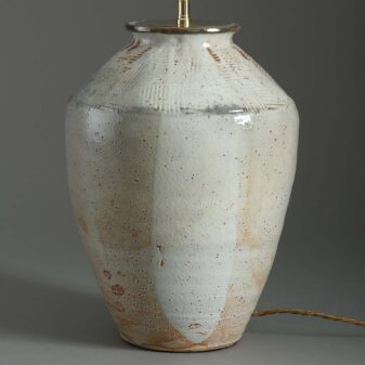 20th century art vase table lamp