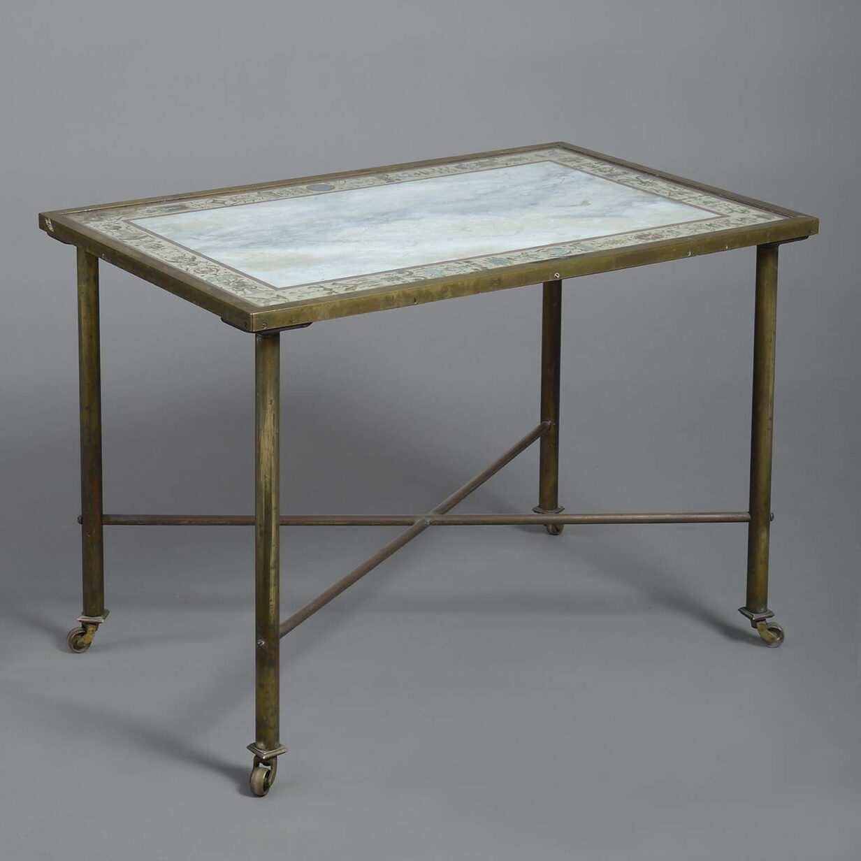 Faux marble low table