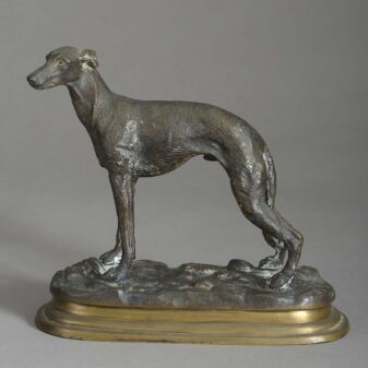 Bronze Whippet Stamped Mené