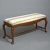Rococo walnut long stool