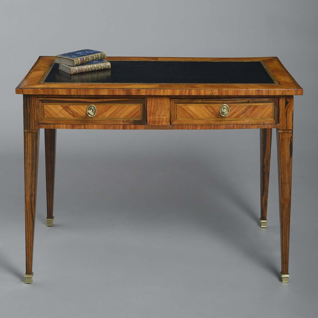 Late 18th century louis xvi period tulipwood writing table