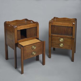 Late 18th century george iii period pair of bedside cabinets
