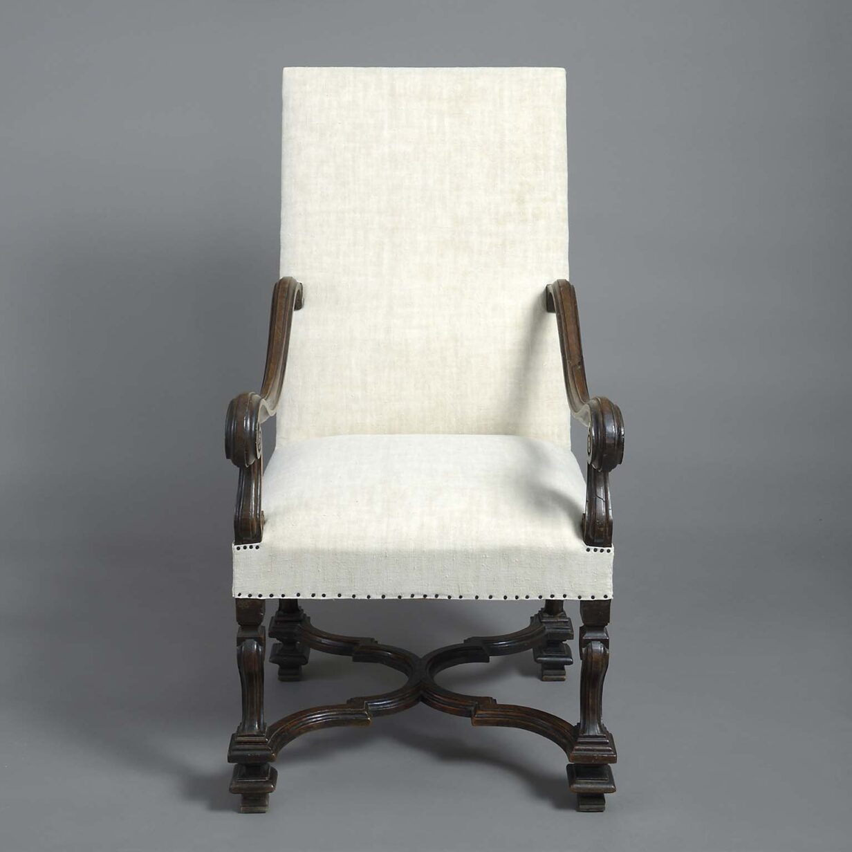 Early 18th century walnut armchair