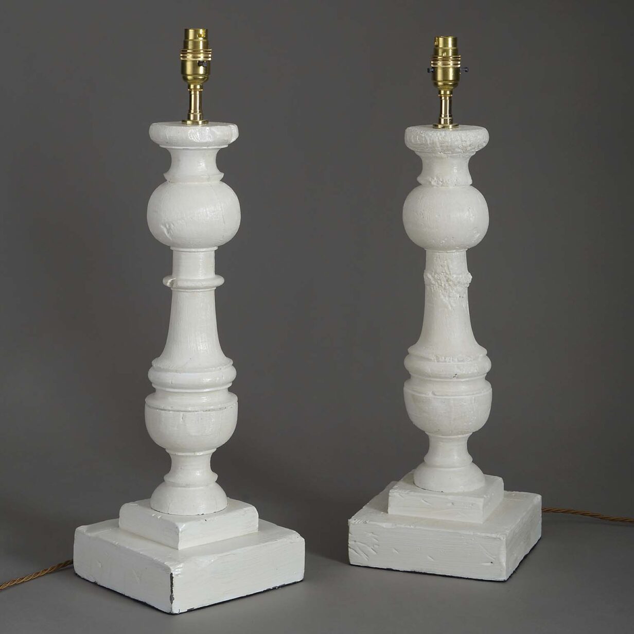 Pair of balustrade lamps