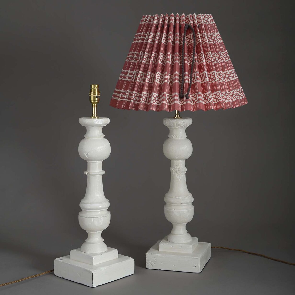 Pair of balustrade lamps