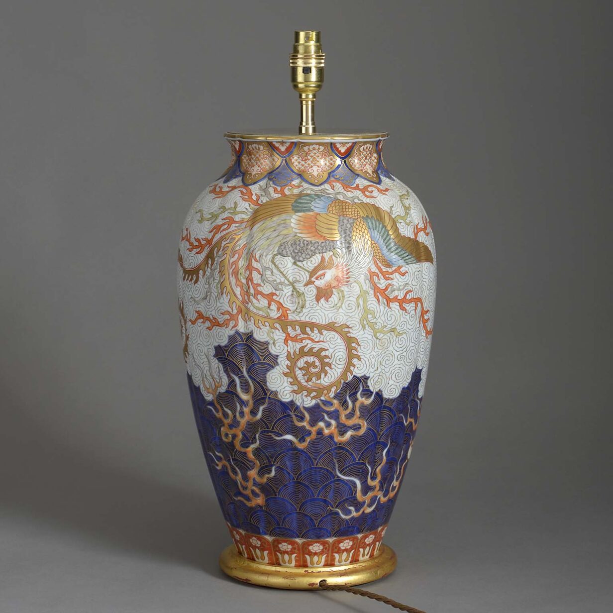 Fukagawa vase lamp
