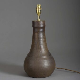 Terracotta vase lamp