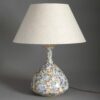 Polychrome and gilt vase lamp
