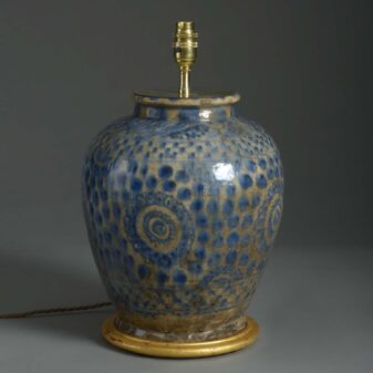 Persian ceramic vase lamp
