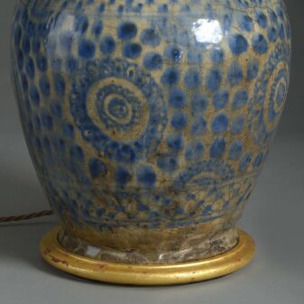 Persian ceramic vase lamp