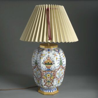 Large Delft Vase Lamp