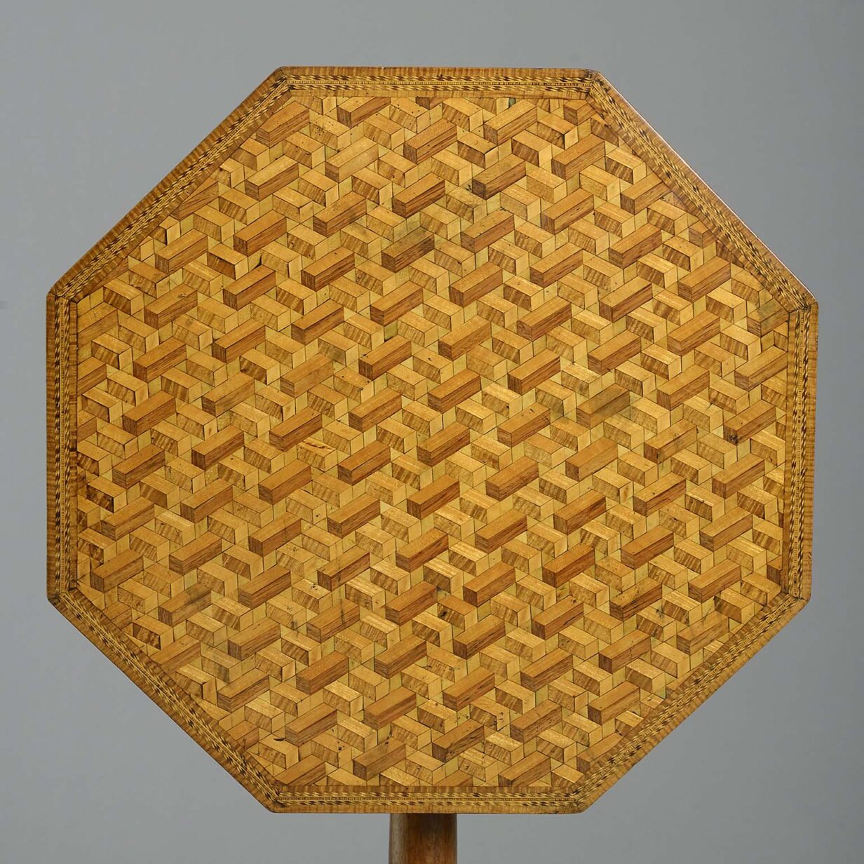 Late 18th century george iii period parquetry tripod table