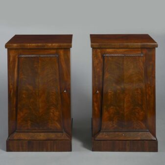 Pair of Regency Pedestal Cabinets