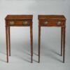 Pair of mahogany end tables