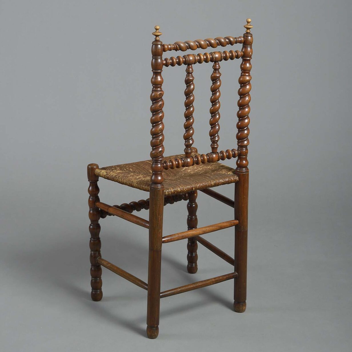 19th century bobbin turned bedroom chair