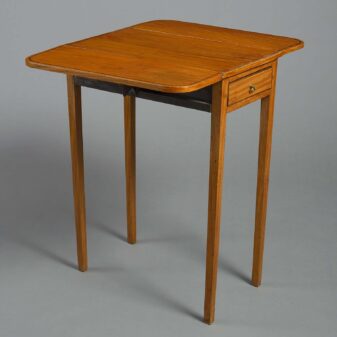 Pair of 19th century satinwood pembroke tables
