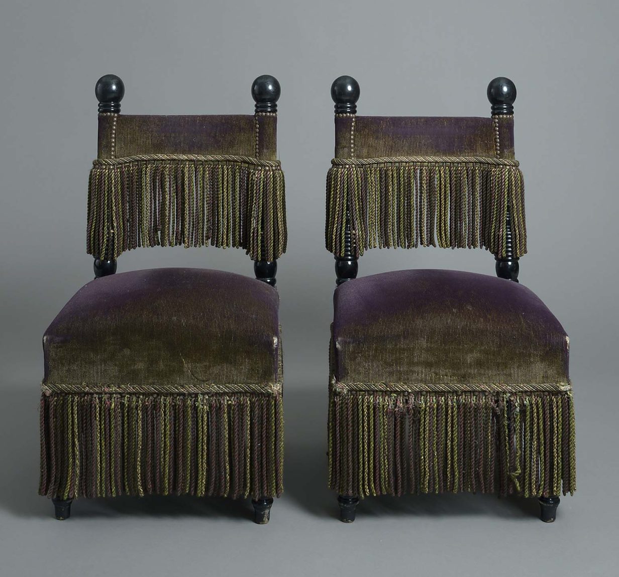 Pair of salon chairs