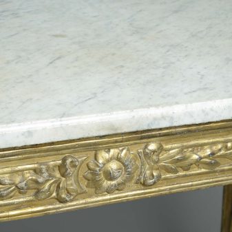 North italian giltwood console table