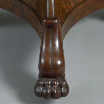 Early 19th century charles x period mahogany centre table