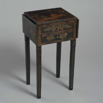 19th century chinese export lacquer side table