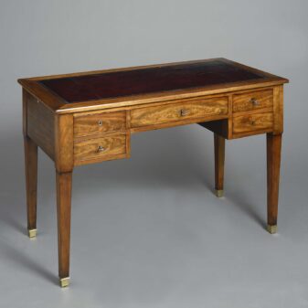 Late 18th century louis xvi period mahogany bureau plat