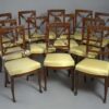 Twelve dining chairs