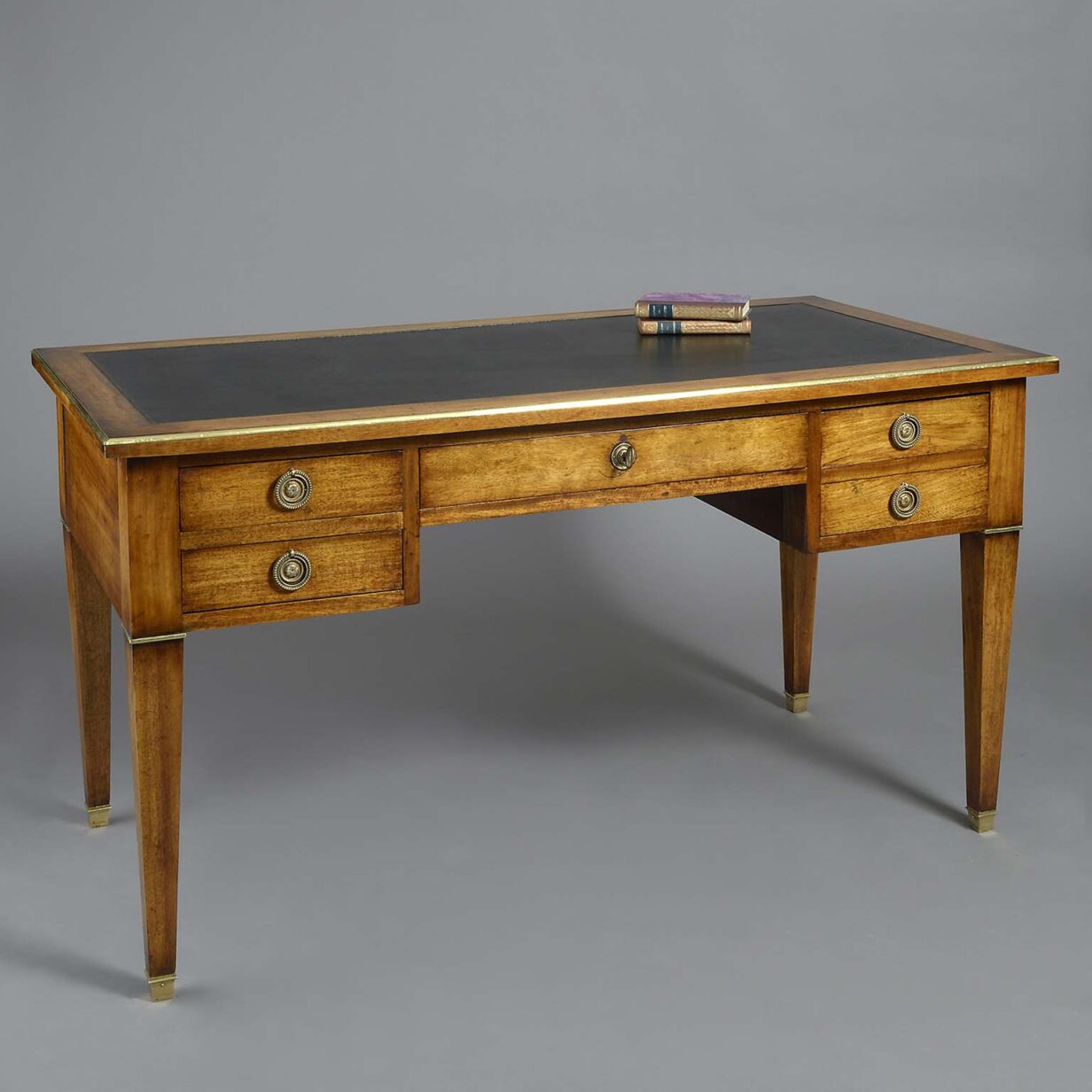 19th century louis xvi style mahogany bureau plat