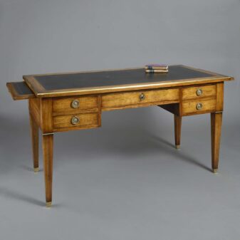 19th century louis xvi style mahogany bureau plat