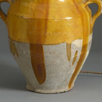 Ochre confit jar lamp
