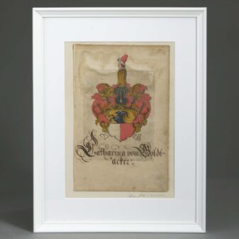 Eight heraldic watercolours