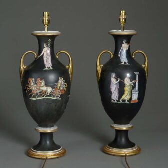 Pair of vase lamps