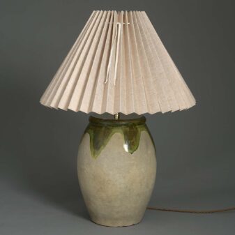 Studio Pottery Vase Lamp