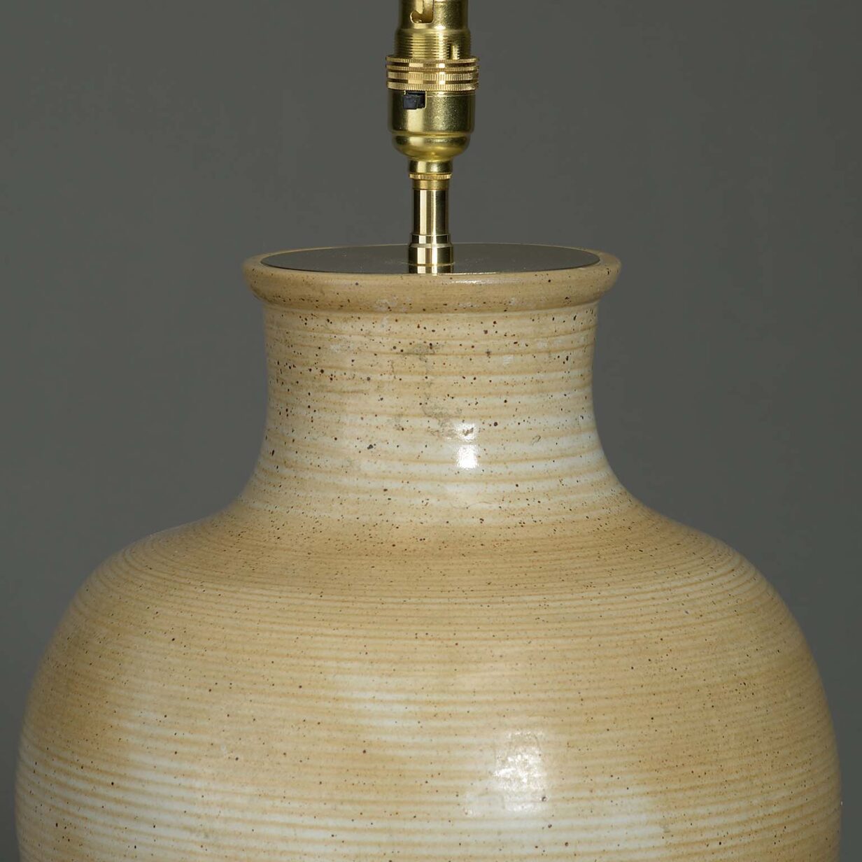Studio pottery lamp