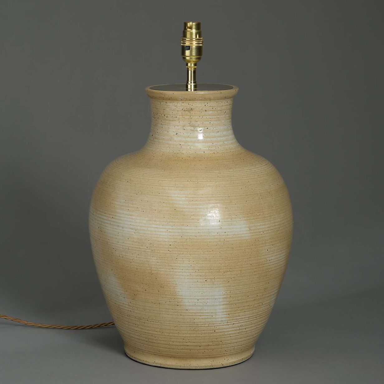 20th century studio pottery vase lamp