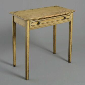 Regency ochre painted side table
