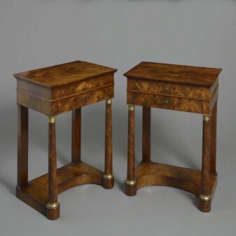 Pair of empire bedside tables