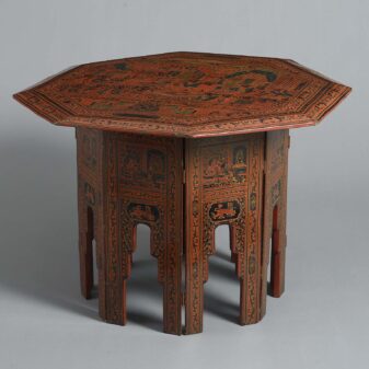 Burmese red lacquer low table