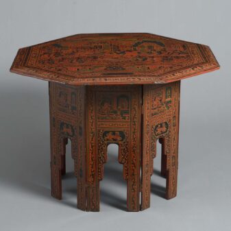 Burmese Red Lacquer Low Table