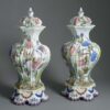 Pair of nove faience vases