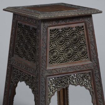 Late 19th century carved hardwood occasional table
