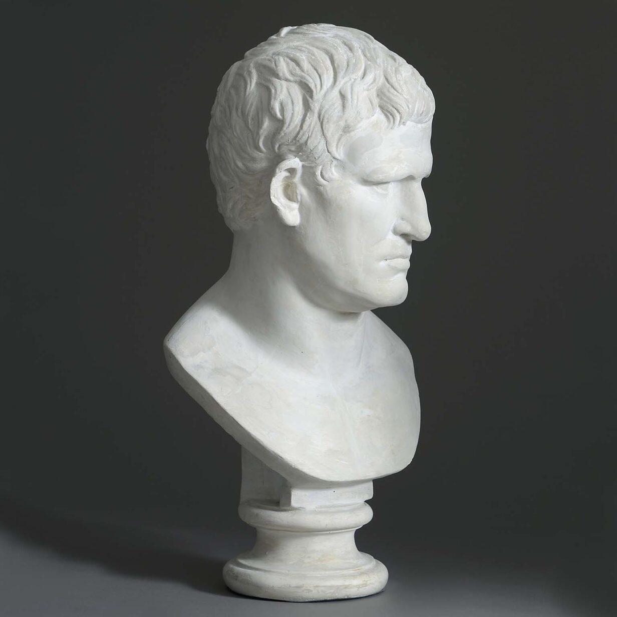 Plaster bust of marcus vipsanius agrippa