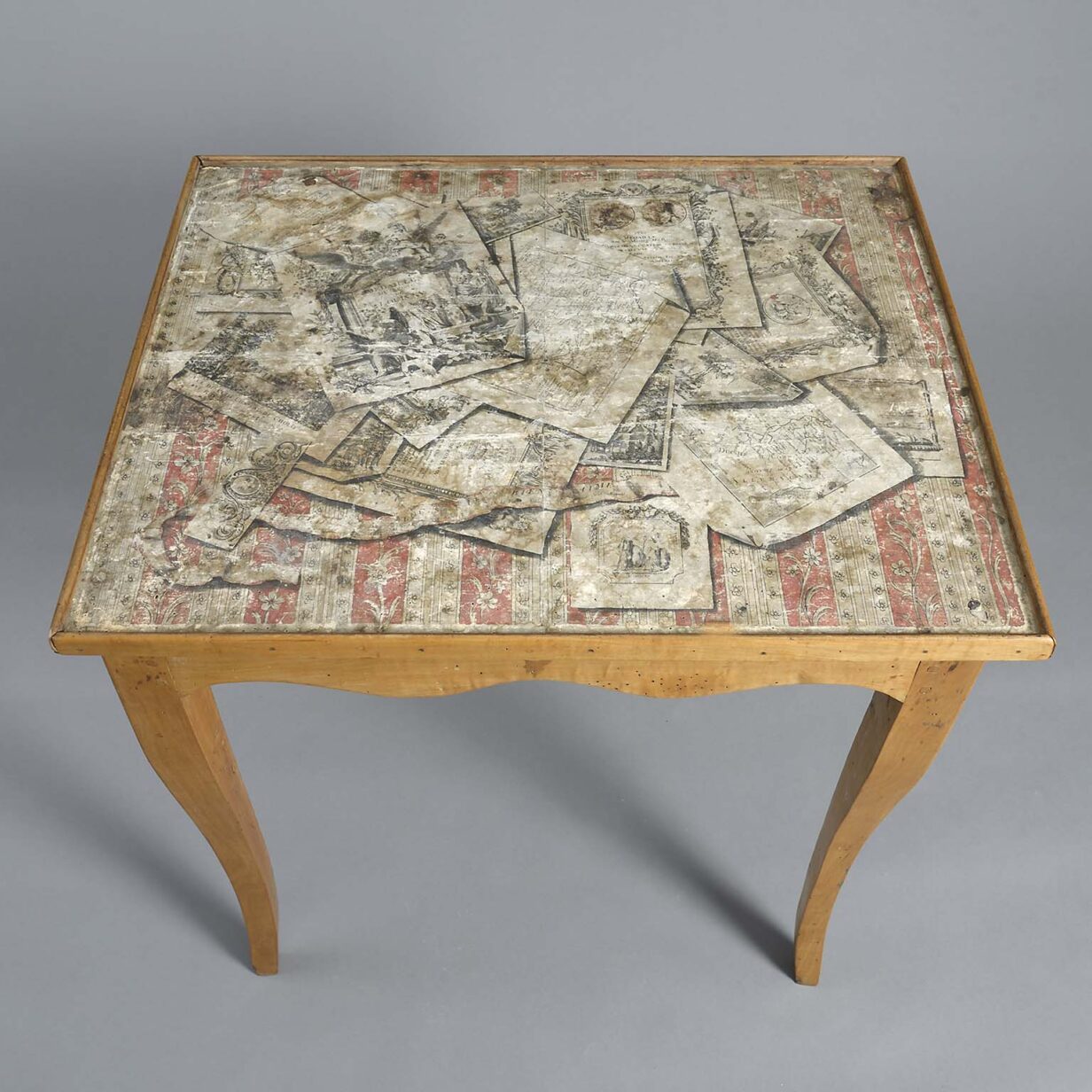 18th century trompe-l'œil topped occasional table