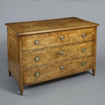 Late 18th century louis xvi period walnut commode