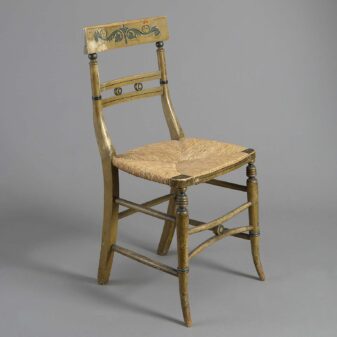 Antique regency painted side chair