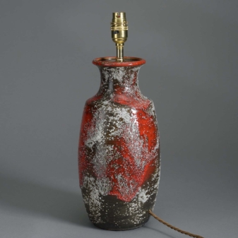 Volcanic vase lamp