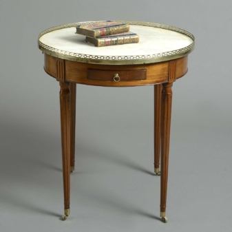 Late 18th century louis xvi bouillotte table 6 Late 18th century louis xvi bouillotte table
