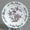 Manganese glazed english delft charger