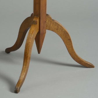 Unusual late 18th century provincial louis xvi period walnut occasional table