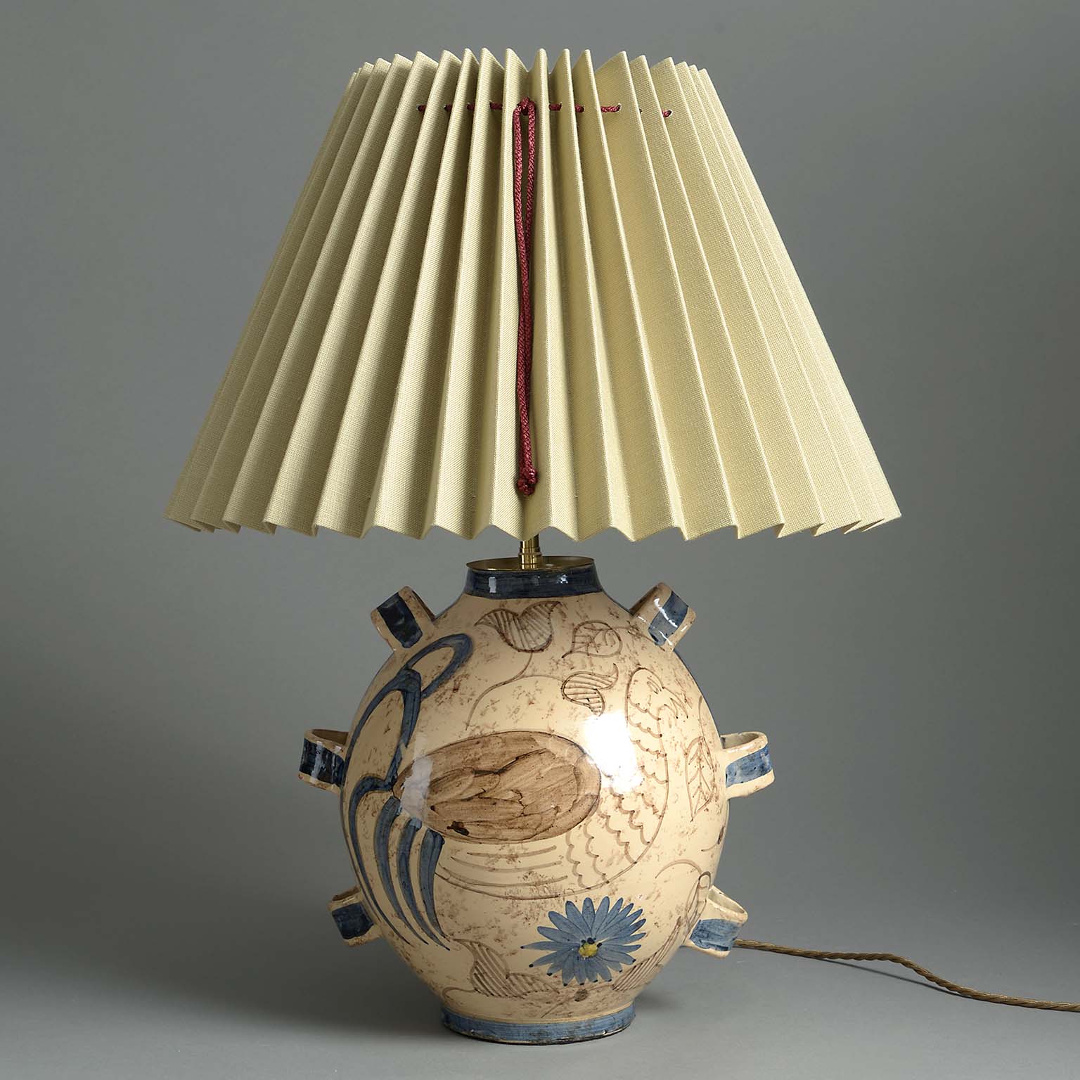 Maiolica jar lamp Maiolica jar lamp